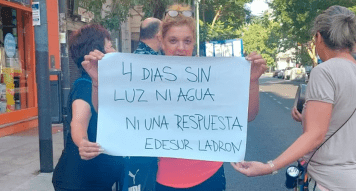Malestar y desesperación de vecinos de CABA y el GBA que están sin luz desde hace 4 días en medio de un calor agobiante