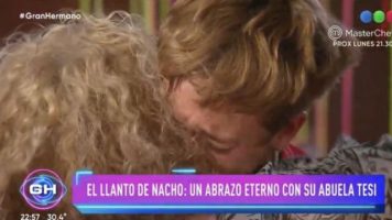¡La reacción de Nacho al reencontrarse con su abuela en Gran Hermano!