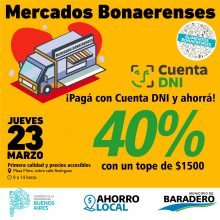 Jueves de Mercados Bonaerenses en la ciudad