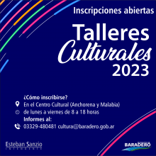 Inscripciones abiertas: conocé los Talleres Culturales 2023 en Baradero, Alsina, Portela y Coloma