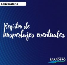 Convocatoria para el Registro de Hospedajes Eventuales