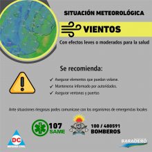 Alerta de vientos