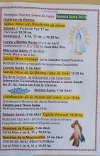 Actividades de semana santa en la Capilla de Lujan.