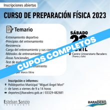 ¡Cupos completos! ??