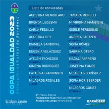 Copa Igualdad 2023: se confirmó la lista de futbolistas que representarán a Baradero en la competencia
