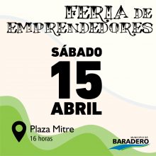 Este sábado se realizará una nueva edición de la Feria de Emprendedores
