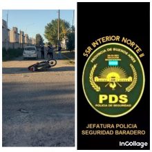 Choque entre auto y moto