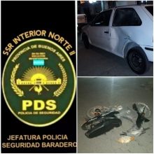Accidente entre una moto y un auto, el conductor del vehículo menor esta en terapia intensiva