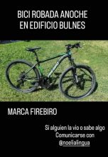 Robaron una bici del interior del edificio Bulnes