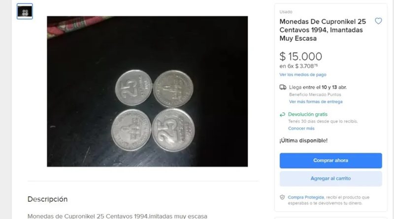 Hasta $50000 por monedas de 25 centavos: conocé el motivo