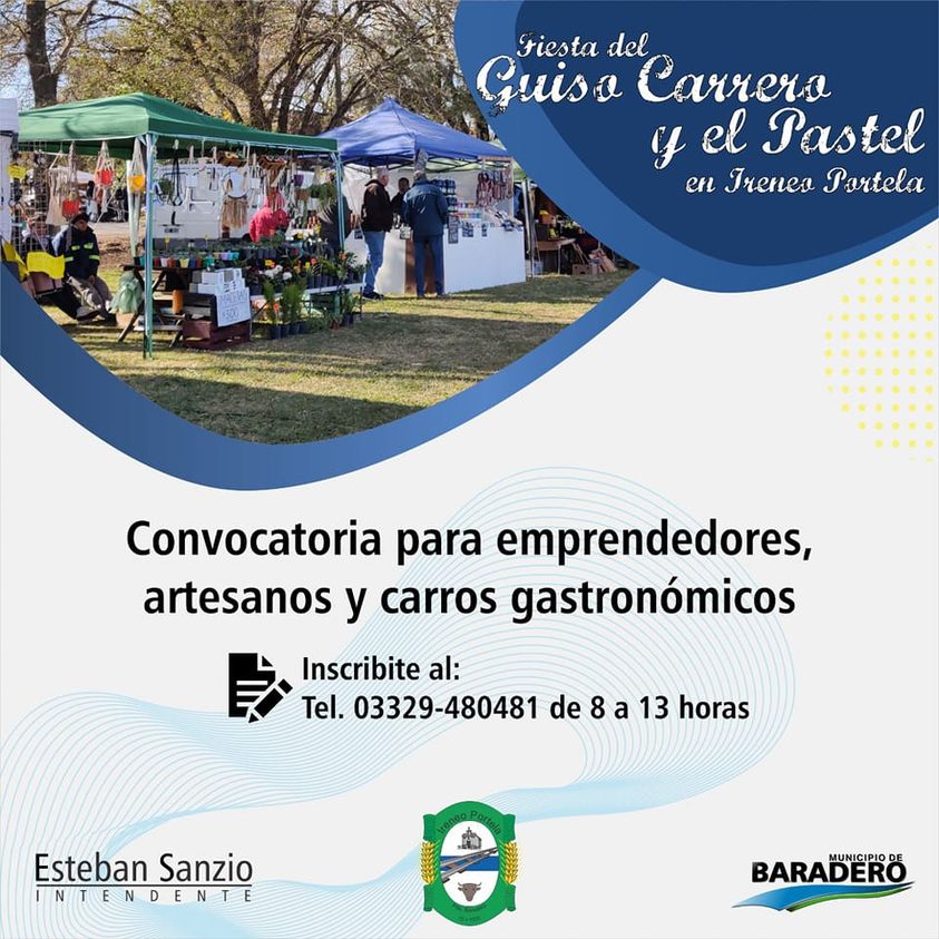 ? Abrimos la convocatoria de artesanos, emprendedores y carros gastronómicos para ser parte de la Fiesta del Guiso Carrero y el Pastel.