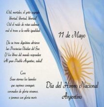 11 de mayo Día del Himno Nacional Argentino