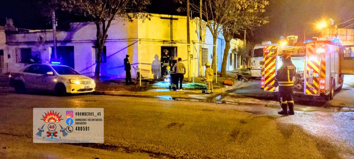 Incendio en un comercio