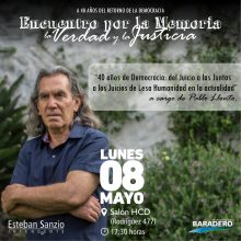 Reprogramación: Encuentro por la Memoria, la Verdad y la Justicia a cargo de Pablo Llonto