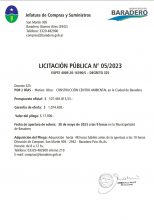LICITACIÓN PÚBLICA N° 05/2023
