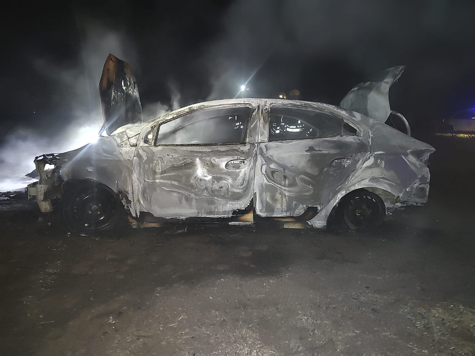Incendio de un auto