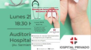 Hospital SADIV: charla abierta a la comunidad sobre Métodos de Detección Precoz del Cáncer de Pulmón