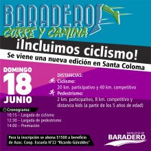 ¡Sumamos ciclismo al Baradero Corre y Camina! ??‍♂️
