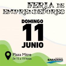 Este domingo por la tarde se realizará la Feria de Emprendedores en Plaza Mitre