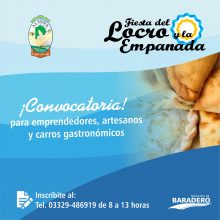 Fiesta del Locro y la Empanada en Alsina: convocatoria a emprendedores, artesanos y carros gastronómicos