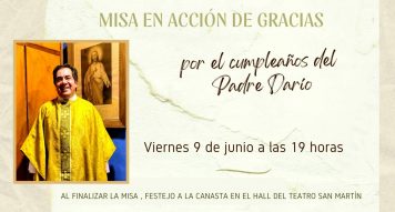 Misa en acción de gracias.