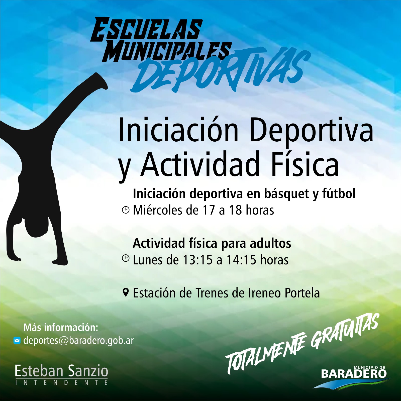Sumate a la Escuela Municipal de Iniciación Deportiva y de Actividad Física en Portela