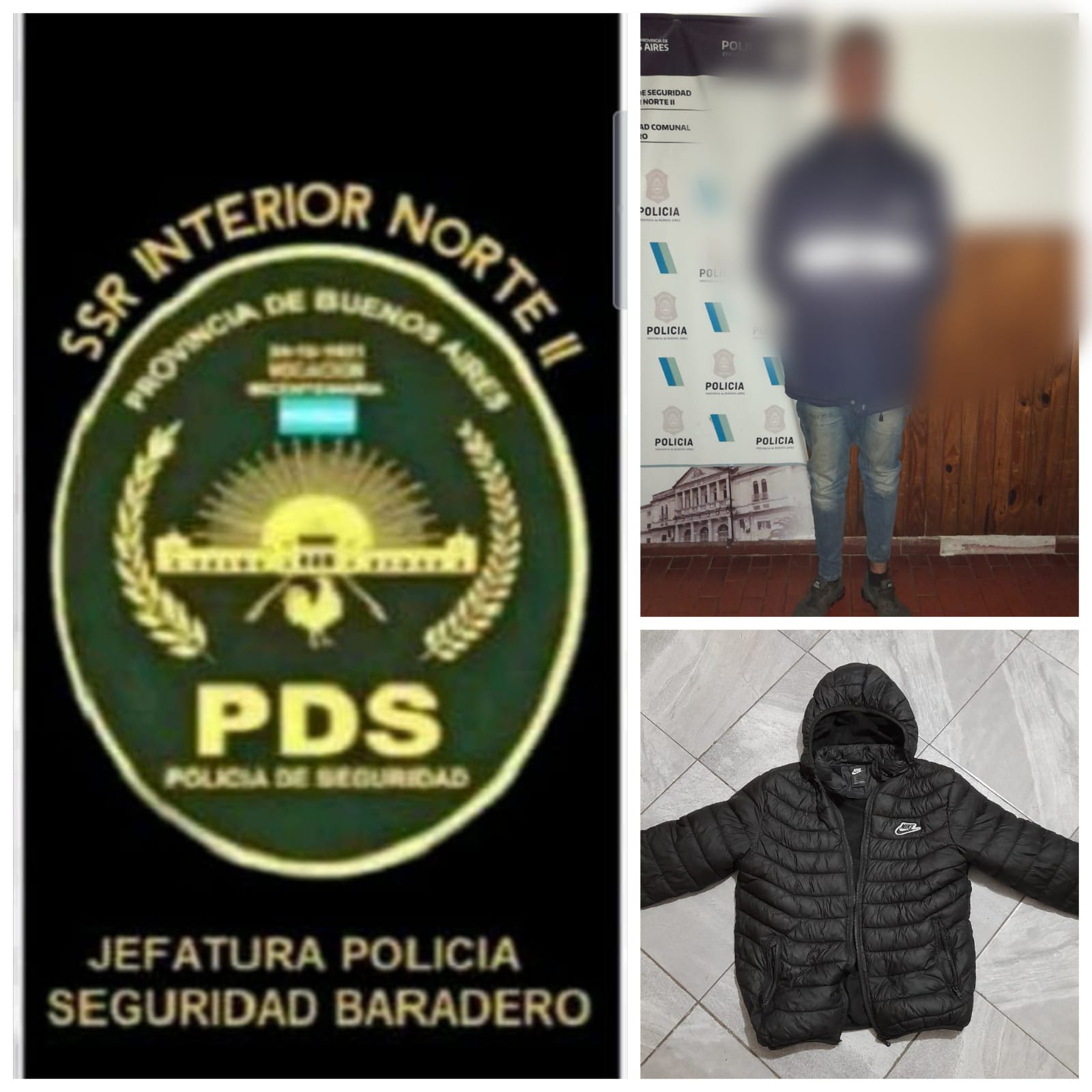 Un aprehendido por robarle la campera a un menor de edad