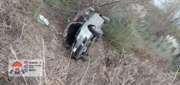 Volcó un auto en la Ruta 9