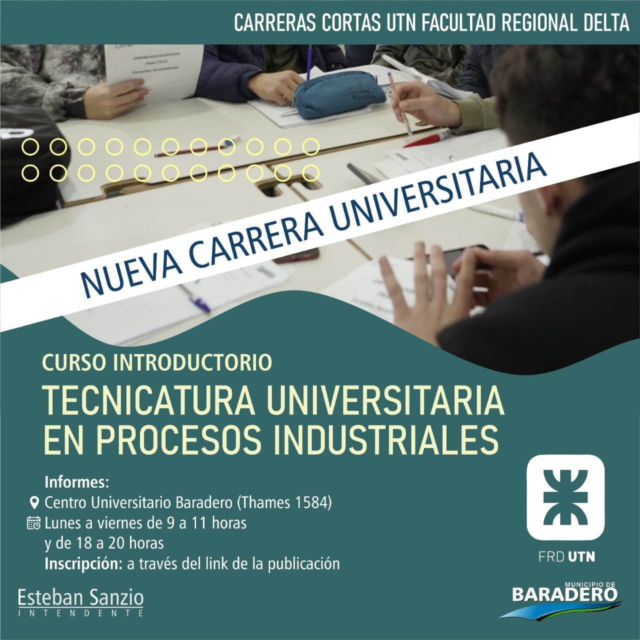 Está abierta la inscripción para una nueva carrera universitaria en Baradero