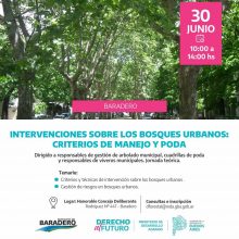 Capacitación sobre intervenciones sobre los bosques urbanos: criterios y manejos de poda