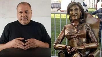 El fuerte descargo del escultor de la estatua de Mirtha Legrand en Villa Cañás: «No pude…»