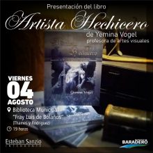 En la Biblioteca Municipal se presentará el libro “Artista hechicero”