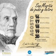 La semana que viene estará disponible la exposición “San Martín de puño y letra” en el Centro Cultural