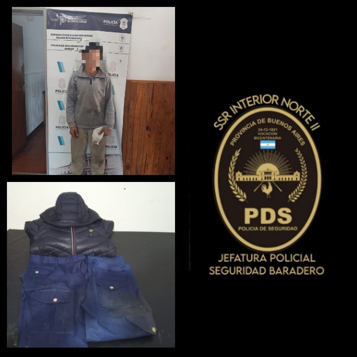 Aprehendieron a un hombre por robo de un comercio