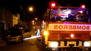 Incendio en un tendido eléctrico