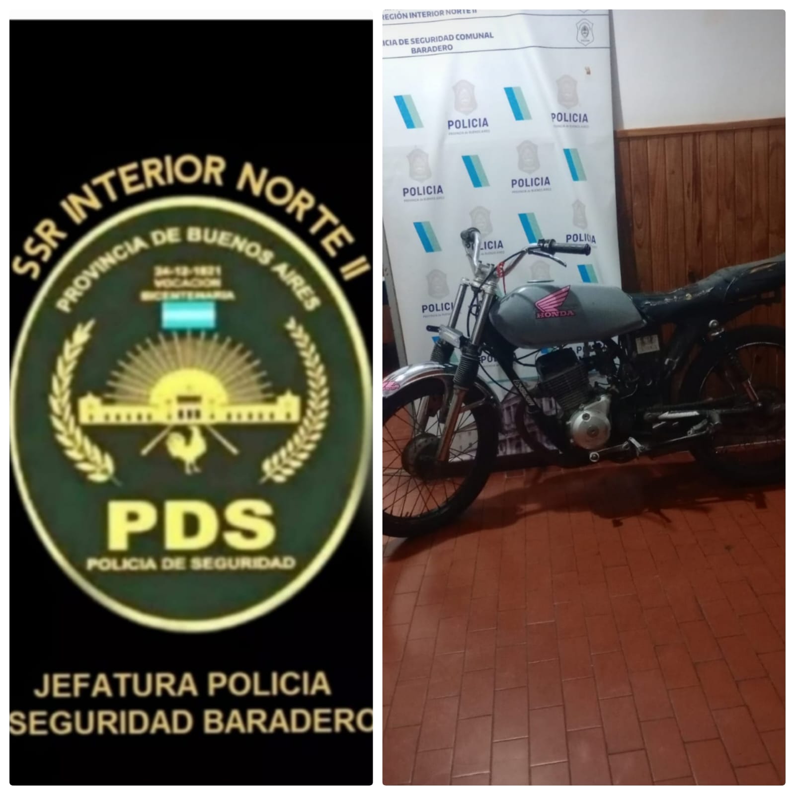 Aprehenden a un menor de edad que circulaba con una moto con el motor y el cuadro adulterados y además sin patente