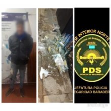 Aprehenden a un hombre luego de romper la vidriera y robar en un supermercado
