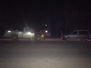 Choque entre dos vehículos