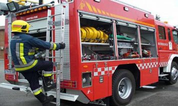 Incendio en una red de distribución eléctrica