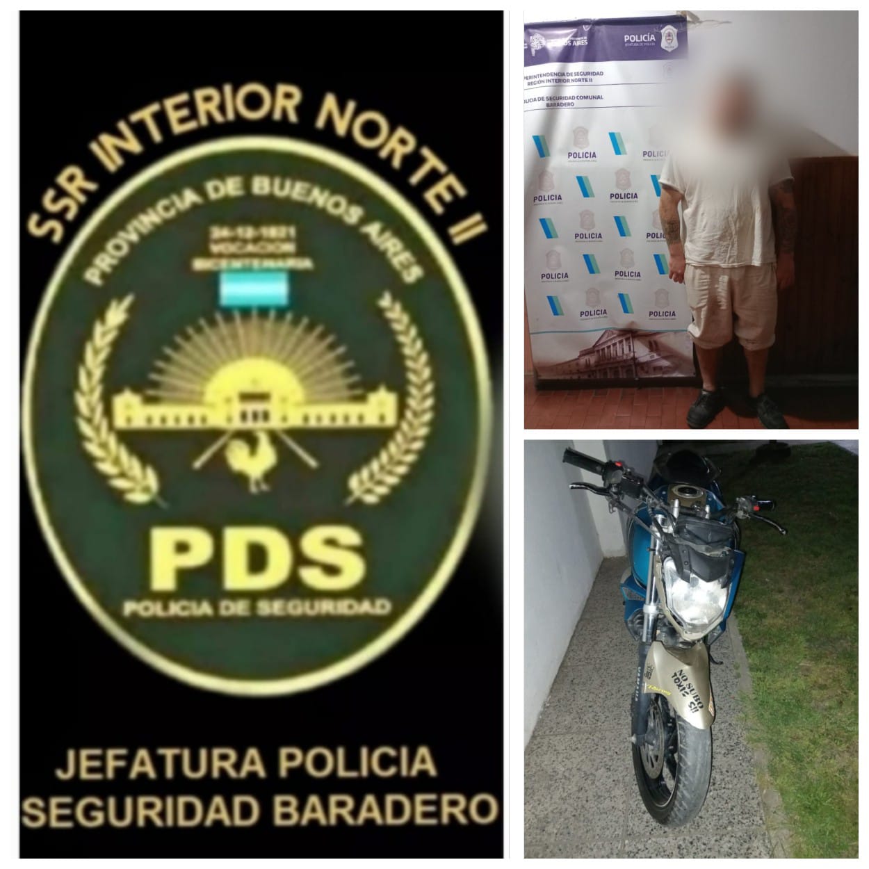 Un aprehendido por circular con una moto con pedido de secuestro