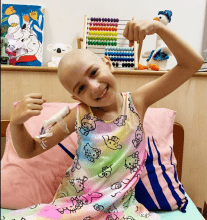 «By God’s grace, no leukemia» – «Por la gracia de Dios, no hay leucemia»