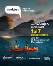 ¡Aprovechá PreViaje5! El programa de preventa turística que te reintegra el 50% del valor de tu viaje