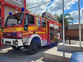 Incendio de un camion en Ruta 41