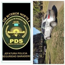 Accidente entre auto y moto en el bajo Alsina