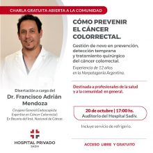 CHARLA: CÓMO PREVENIR EL CÁNCER COLORRECTAL