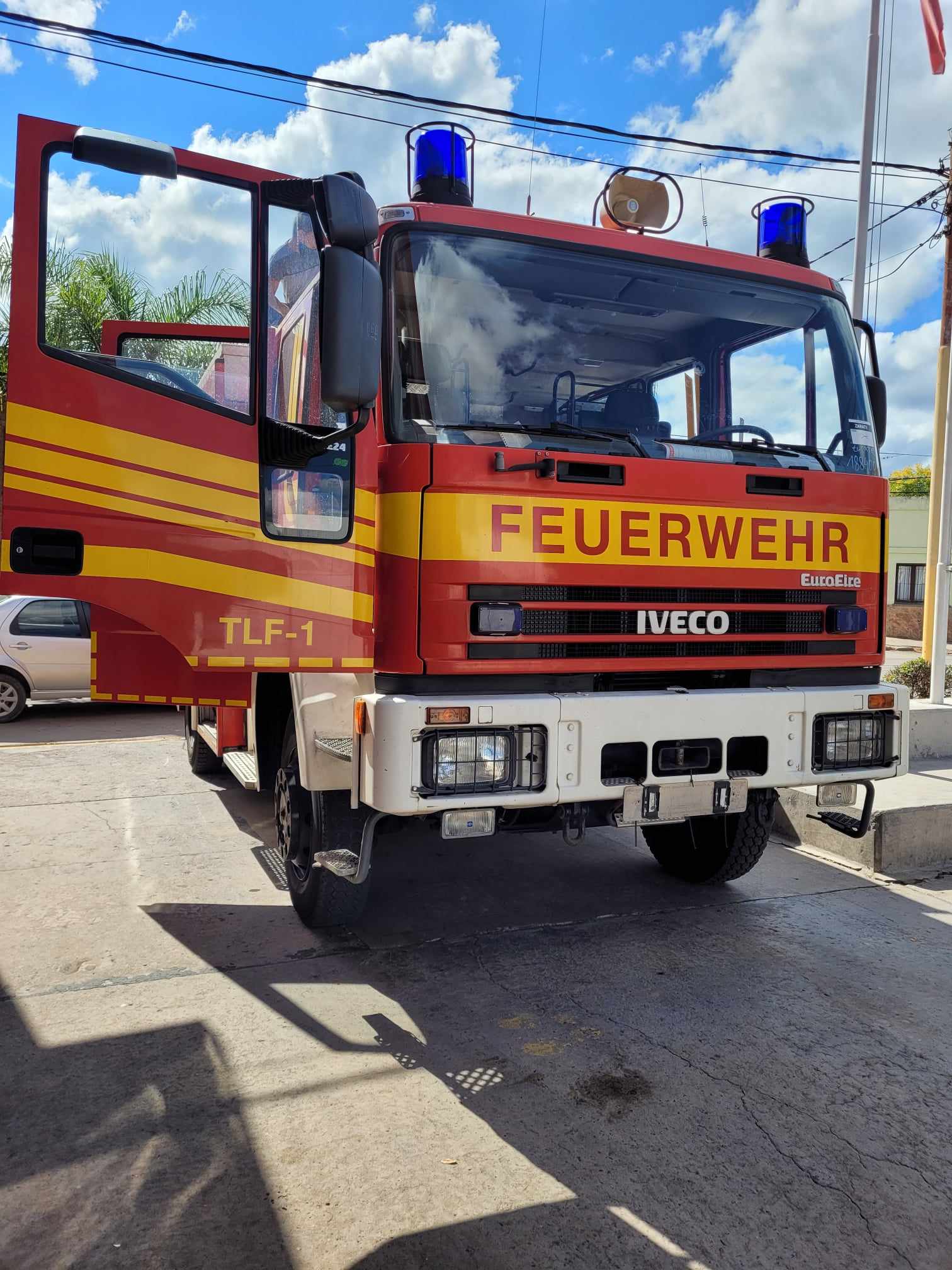 Incendio de un camión en Ruta 41
