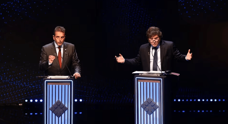 Milei lucha contra el desorden interno de su espacio y Massa apuesta a exponerlo en el debate