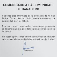 COMUNICADO A LA COMUNIDAD DE BARADERO