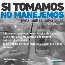 Se realizarán controles de tránsito durante los festejos de Navidad