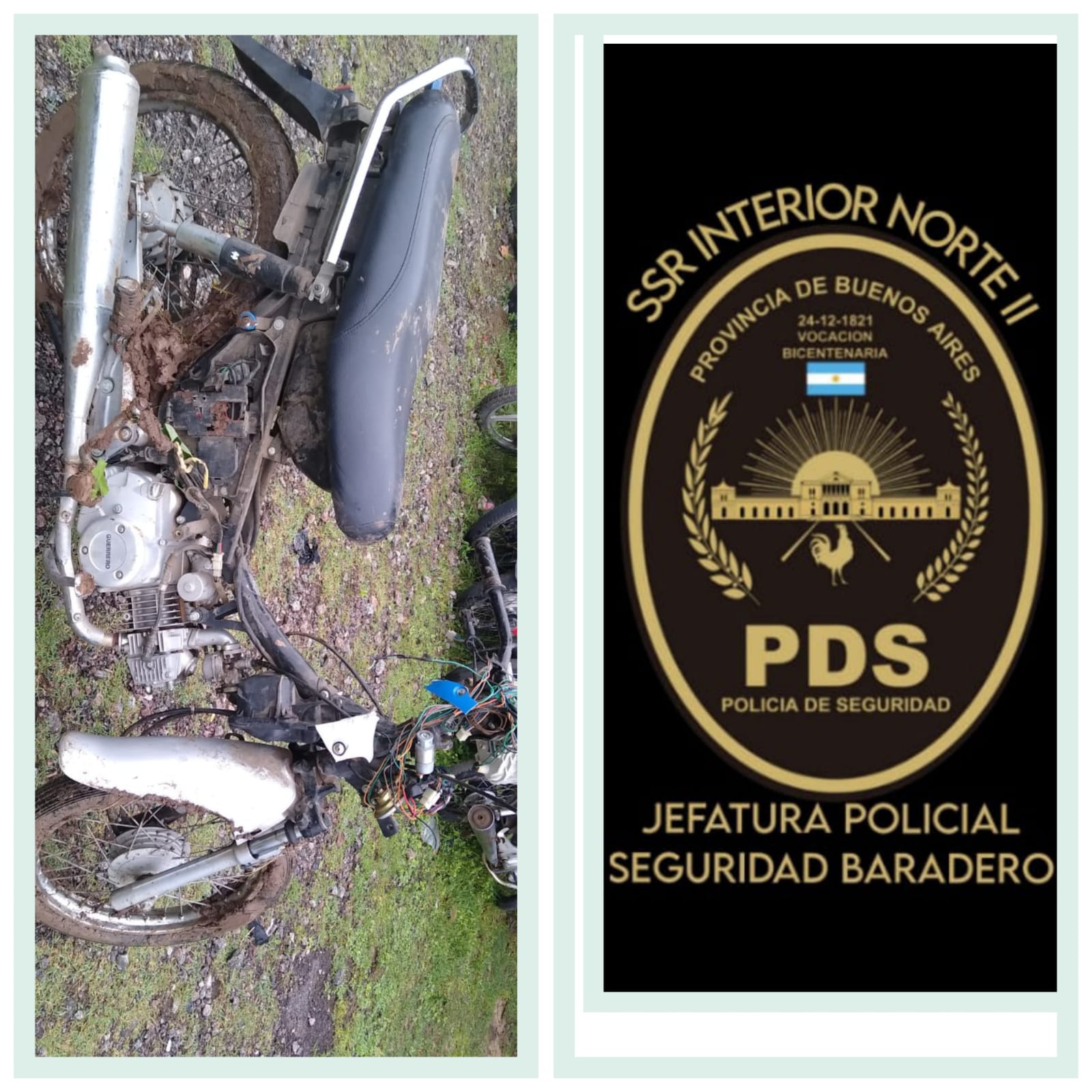 Aprehen a dos menores de edad por circular con una moto robada